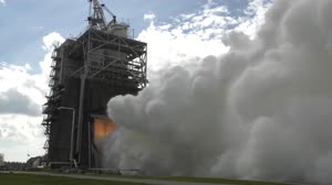 RS-25 Engine Test - 2018-10-31 - 4K Full Duration